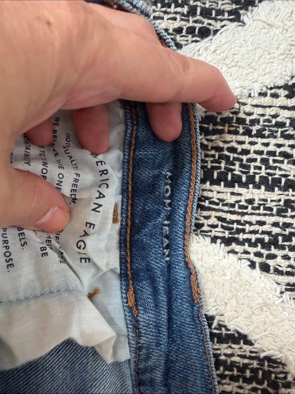 American Eagle Outfitters High-Rise Button-Fly Women’s Jeans size 10 long - Picture 5 of 7